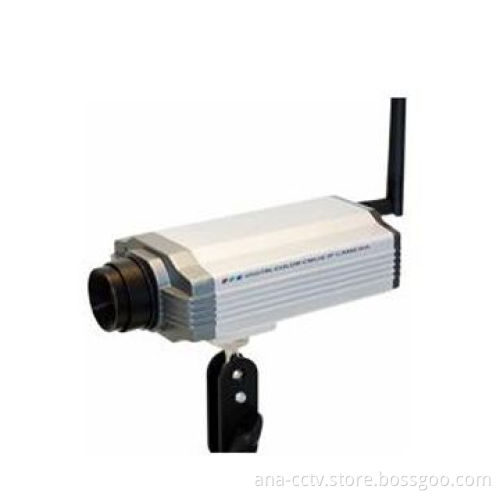 IP Box Camera with 1/4-inch CMOS Sensor, M-JPEG, 802.11 Wi-Fi and VGA/QVGA/QVGA Resolution